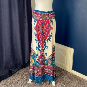 Multicolor Maxi Skirt